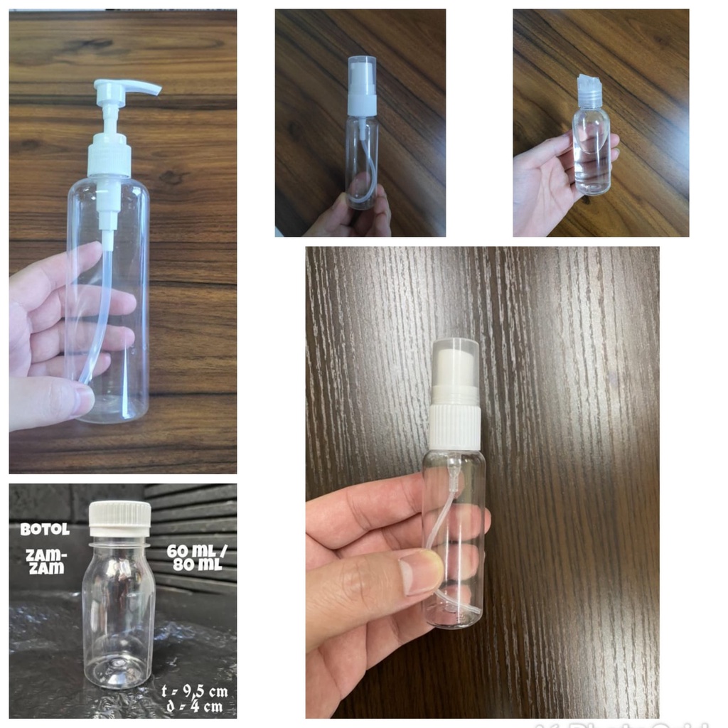 Jual Botol Spray Parfum Fliptop Presstop Pump Ml Ml Ml Ml