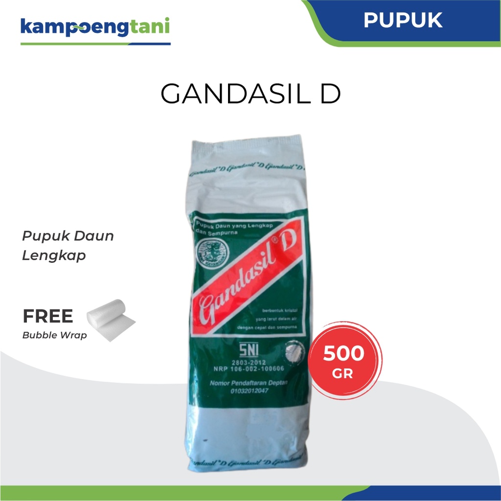 Jual Gandasil D 500 Gram Pupuk Daun Lengkap Pupuk Majemuk NPK Fase