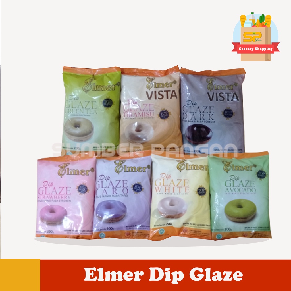 Jual Elmer Dip Glaze Varian Rasa Gr Elmer Dip Glaze Shopee