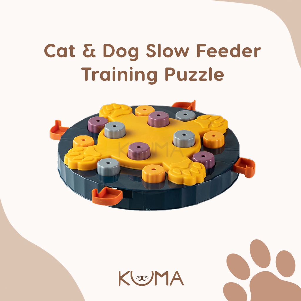 Jual Kuma Slow Feeder Anjing Kucing Tempat Makan Mainan Puzzle Pet