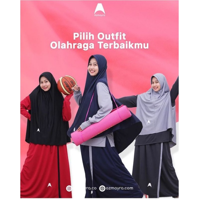 Jual Rok Olahraga Muslimah Rok Hafsah Rok Celana Olahraga Bahan