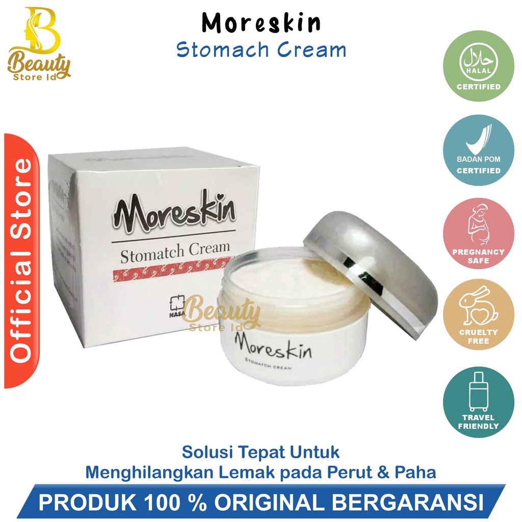 Jual Bs Moreskin Stomatch Cream Nasa Original Penghilang Perut Buncit