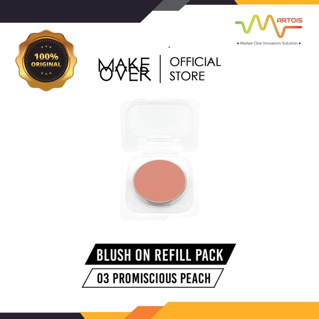 Jual Make Over Refill Blush On Single Promiscious Peach Gram