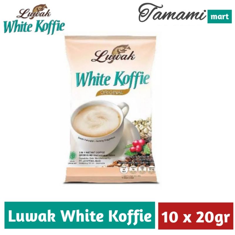 Jual Kopi Luwak White Coffee Original 20gr Kemasan Pack Isi 10 Shopee