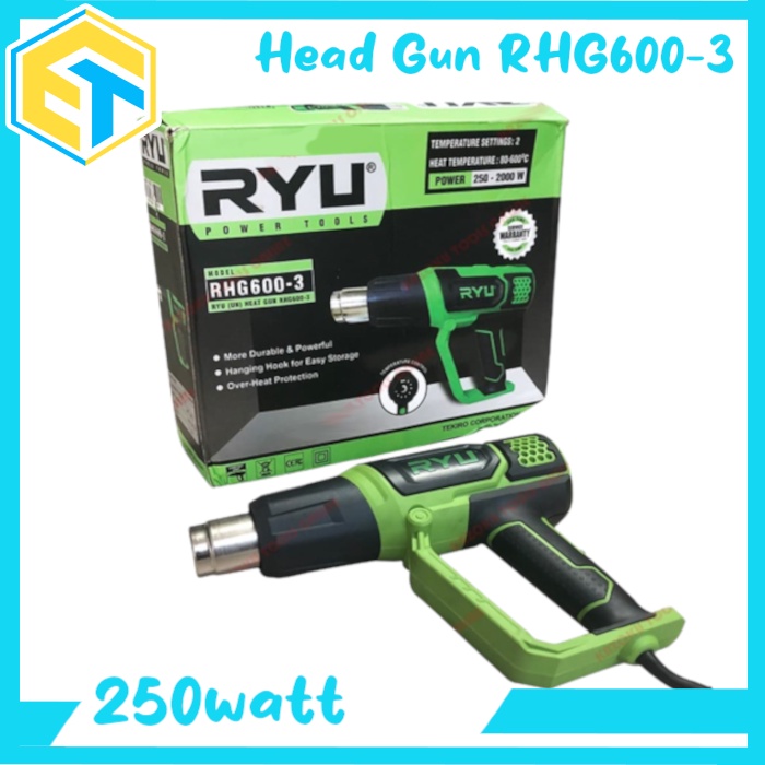 Jual Heat Gun Air Mesin Pemanas Pistol Angin Panas Heat Gun Ryu Rhg