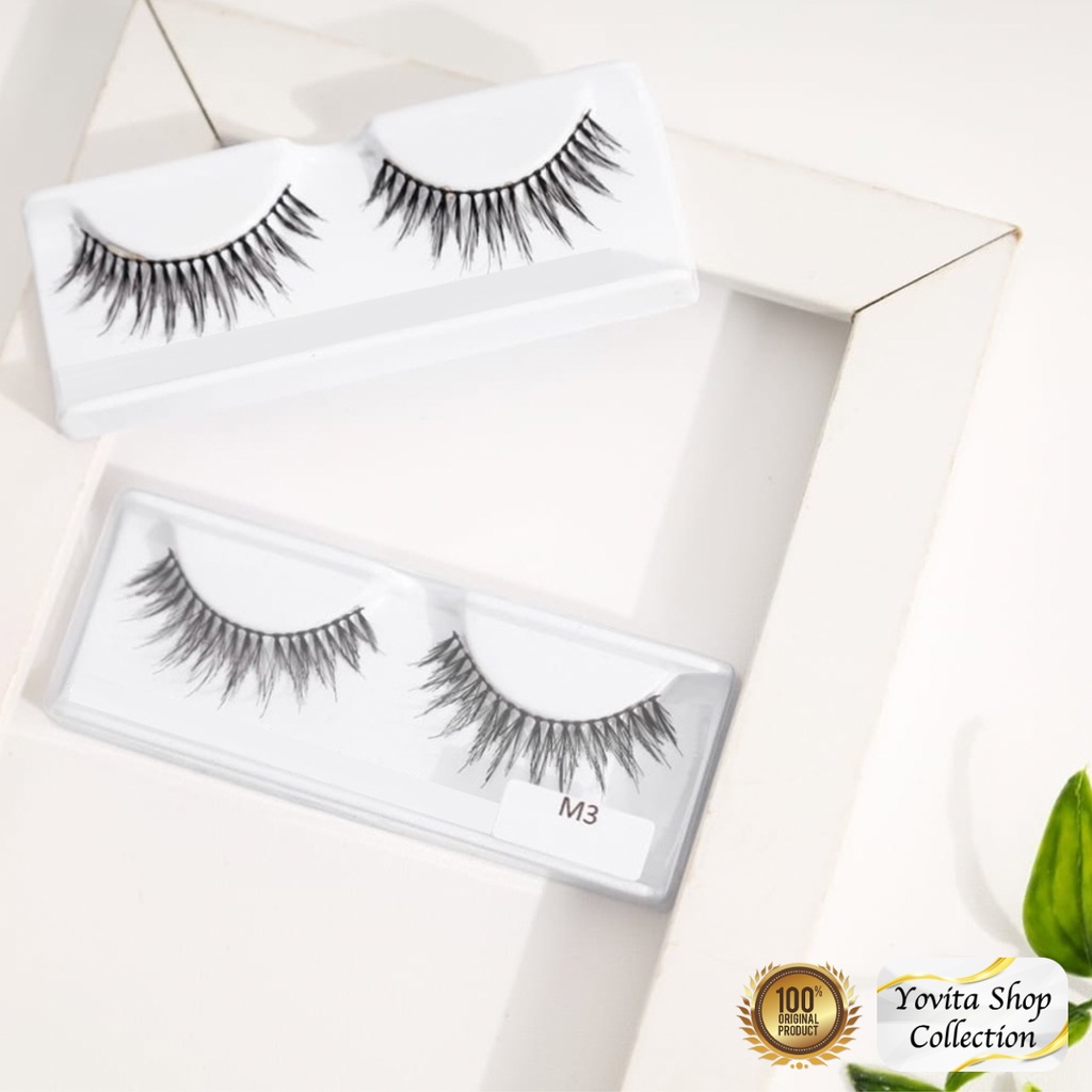 Jual Bulu Mata Palsu Natural Varian M Fake Eyelash Handmade Premium