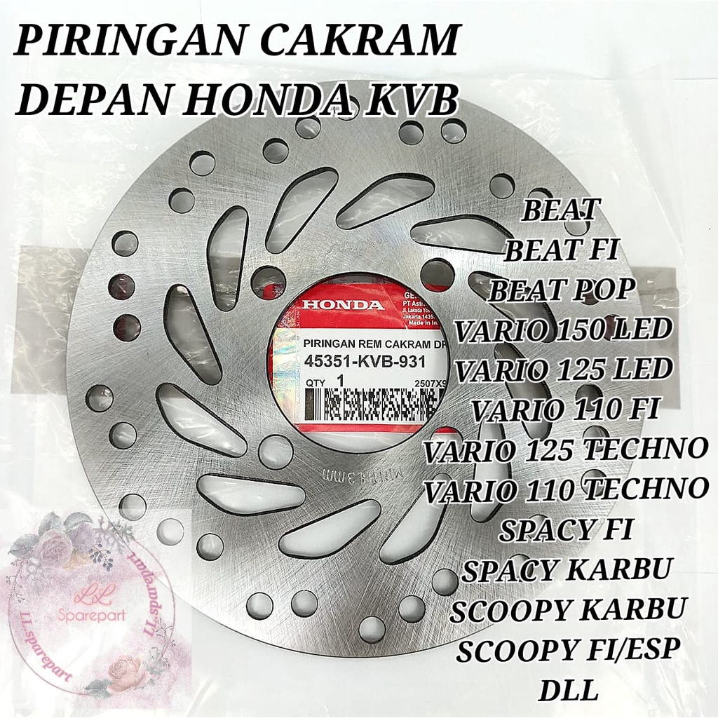 Jual Piringan Cakram Rem Depan Honda Kvb Kvy Kualitas Asli Original