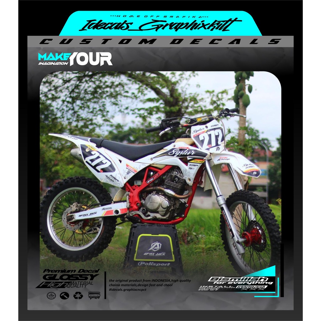 Jual Sticker Decals Fullbody Kawasaki Klx Gordon Tema Garis