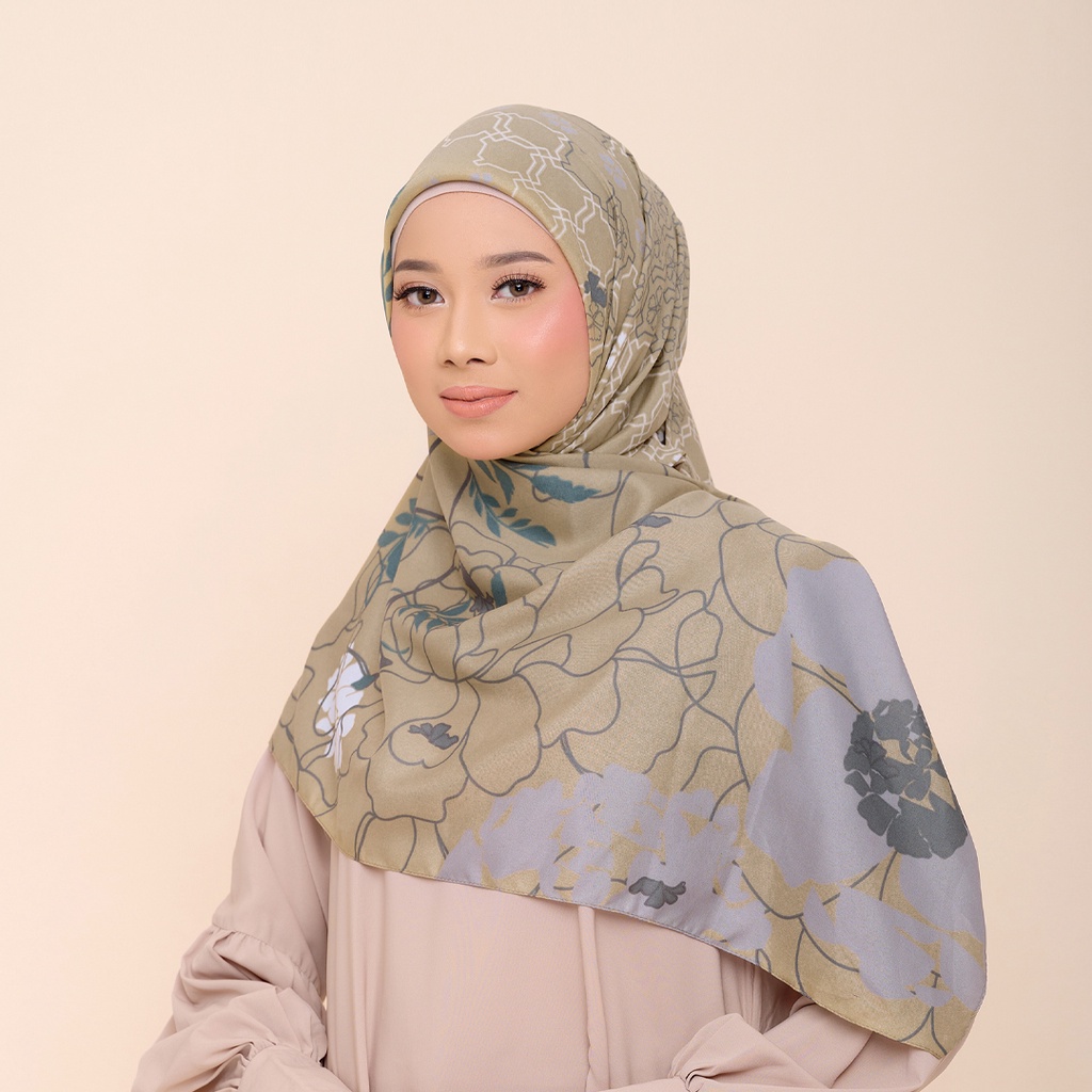 Jual ZM Zaskia Mecca Marigold Scarf Hijab Kerudung Segi Empat