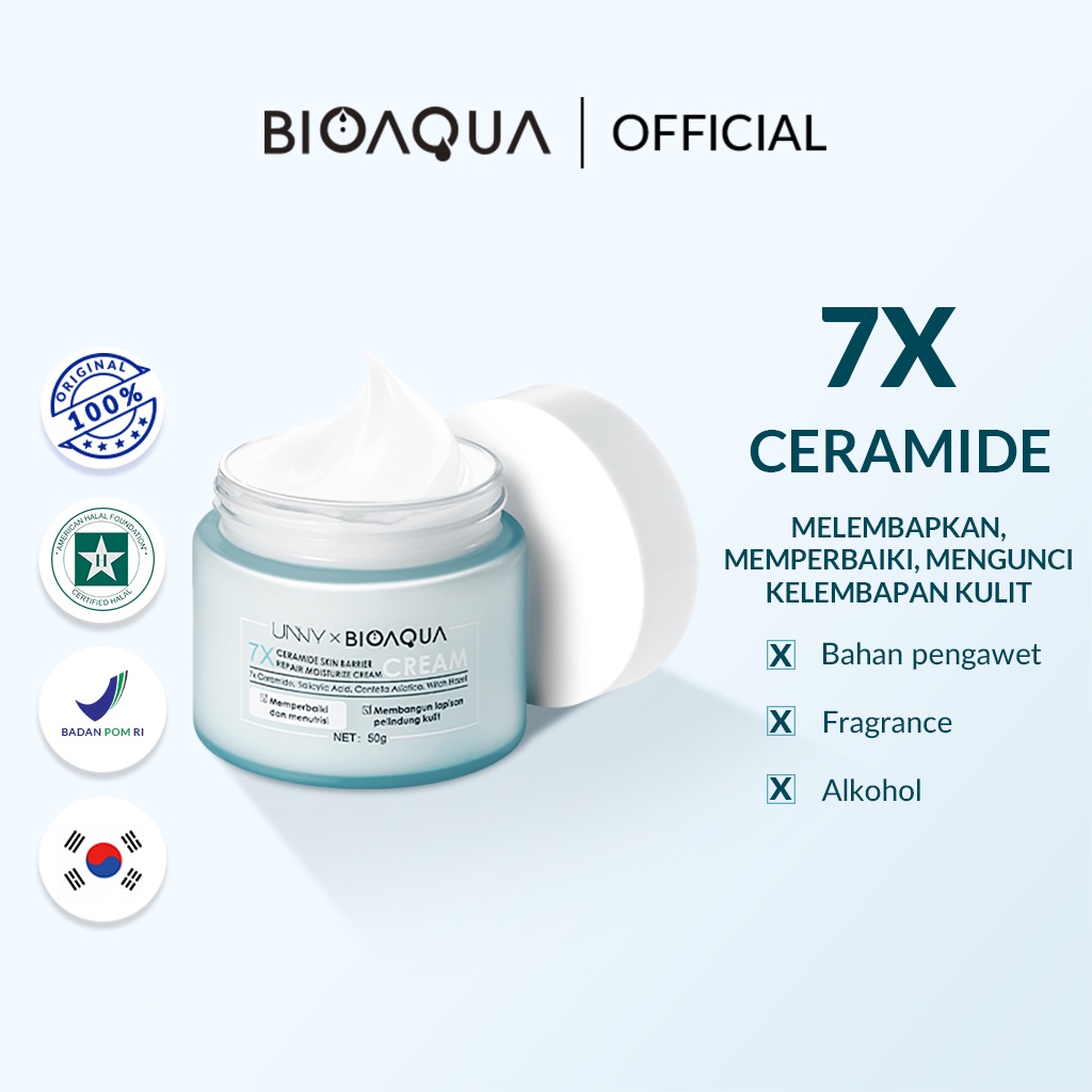 Jual Original Bioaqua X Ceramide Skin Barrier Repair Moisturizer Cream