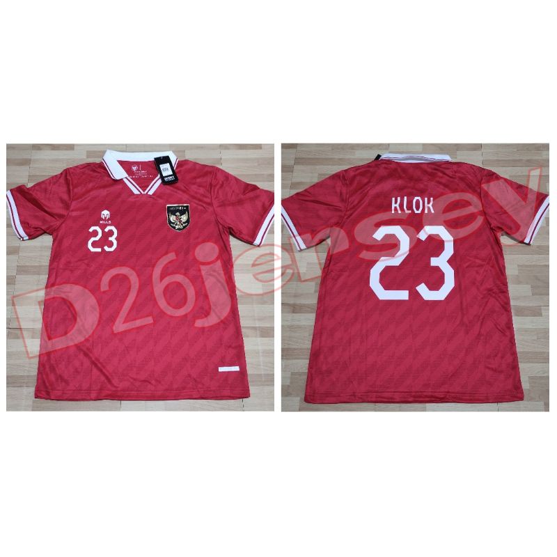 Jual Jersey Timnas Indonesia Home Cetak Nama Nameset