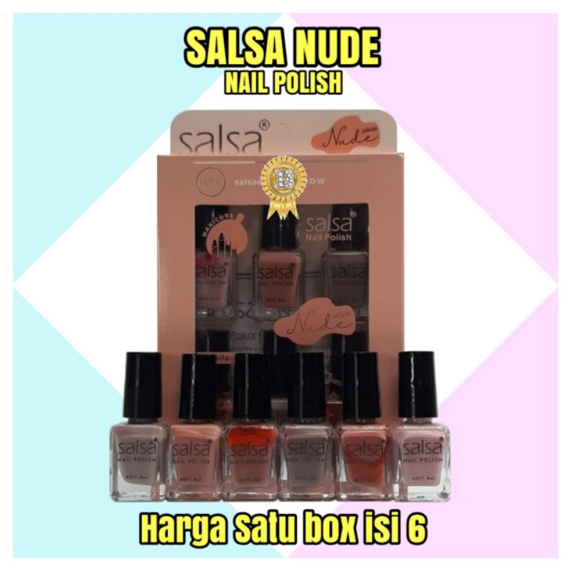 Jual Kutek Salsa Nude Isi 6 All Varian Harga Box Shopee Indonesia