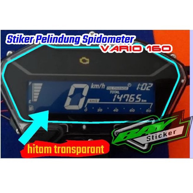 Jual Stiker Antigores Speedometer Vario 160 Hitam Transparant