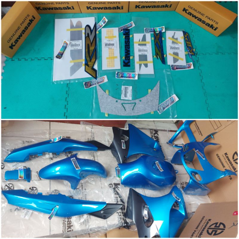 Jual Body Full Set Fairing Barong Tangki Ninja Rr Old Zx Cbu Biru Muda