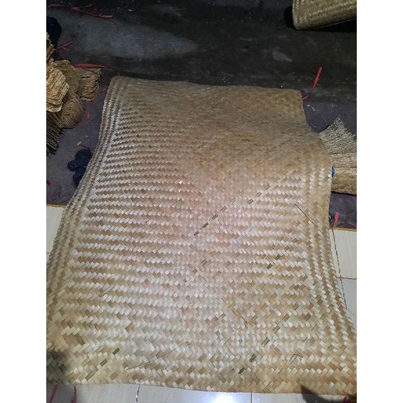 Jual Besek Bambu Lembaran Tikar Bambu Gedek Teple Dinding Bambu Ukuran