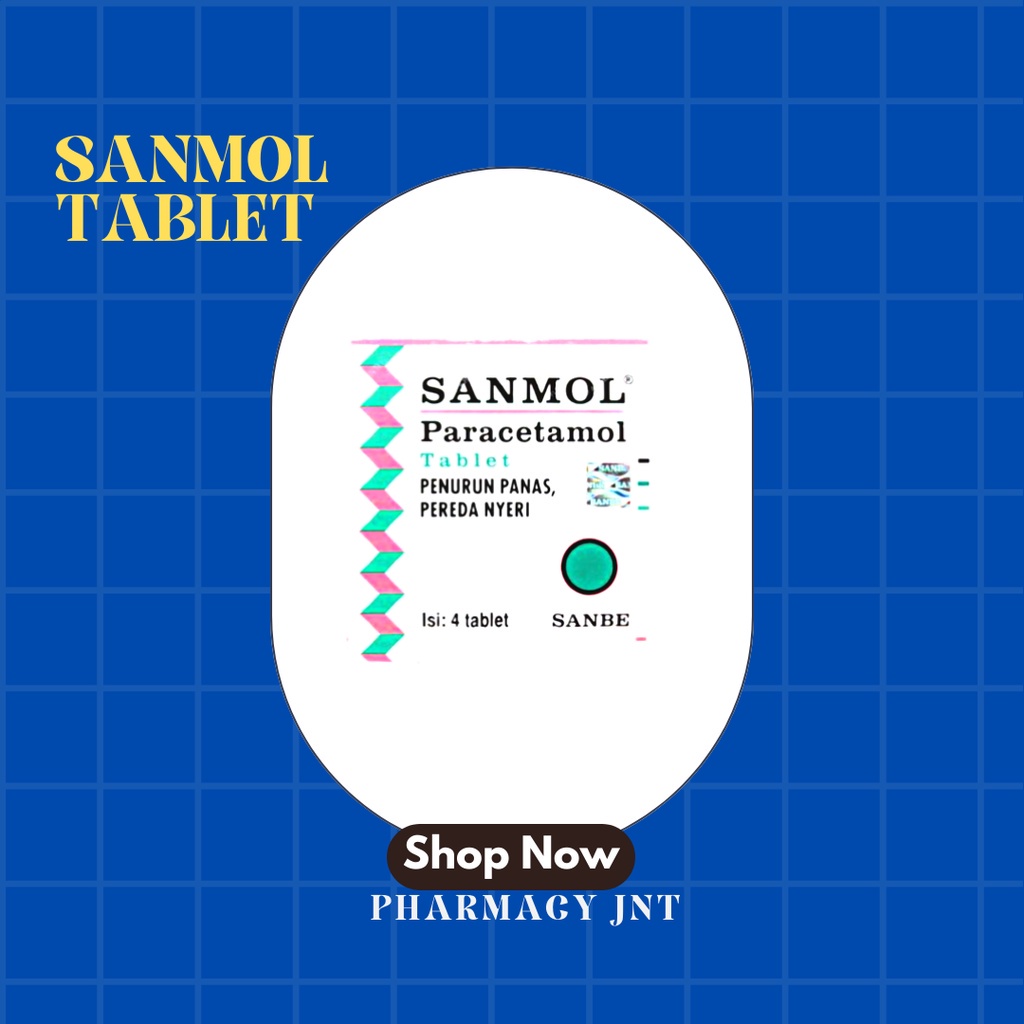 Jual Sanmol Strip Mg Tablet Original By Sanbe Paracetamol Pct