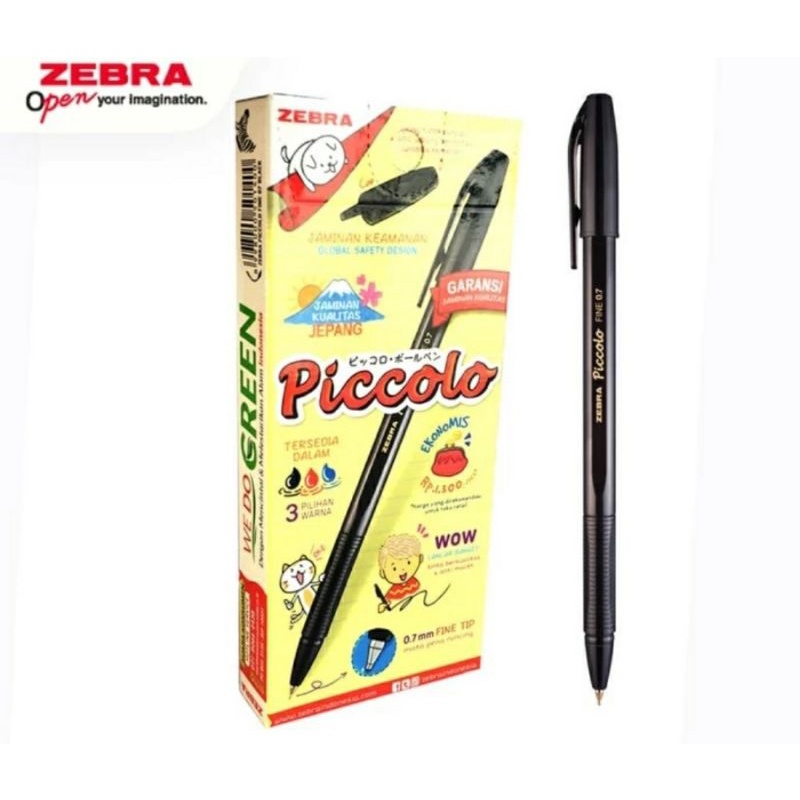 Jual Pulpen Zebra Piccolo Mm Grosir Pcs Shopee Indonesia