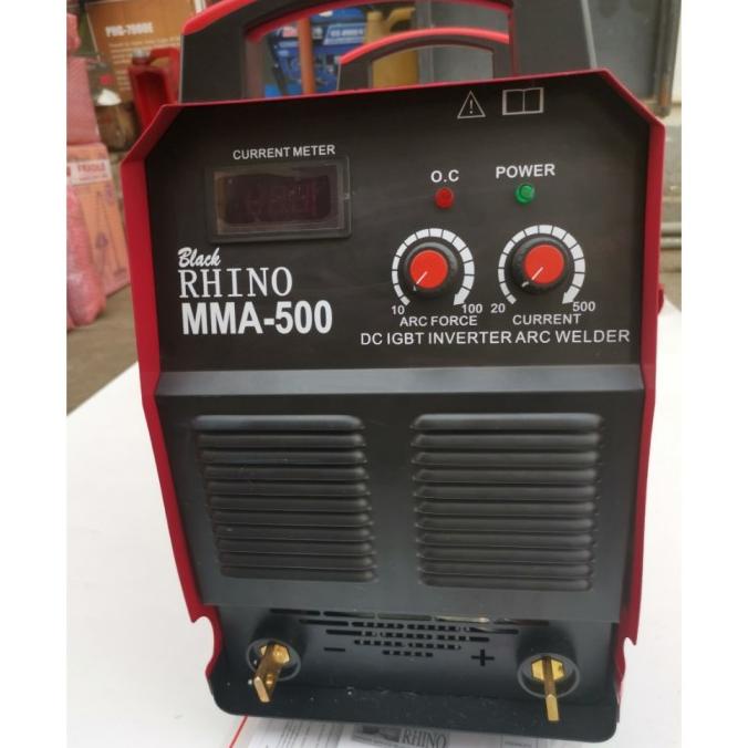 Jual MESIN LAS INVERTER 500 A RHINO TRAFO LAS MMA 500 IGBT 3 PHASE