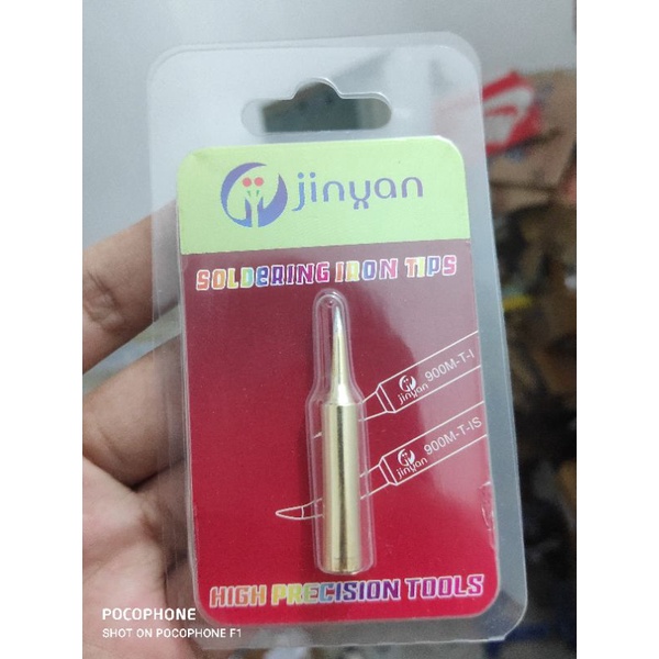 Jual Mata Solder Jinyan Emas 900 T IS Jinyan Gold Bengkok Tips Solder