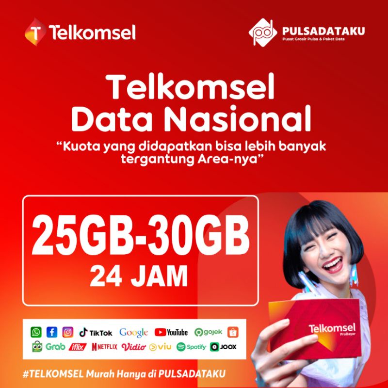 Jual Paket Data Telkomsel Semua Zona Flash Full Jam Masa Aktif Hr