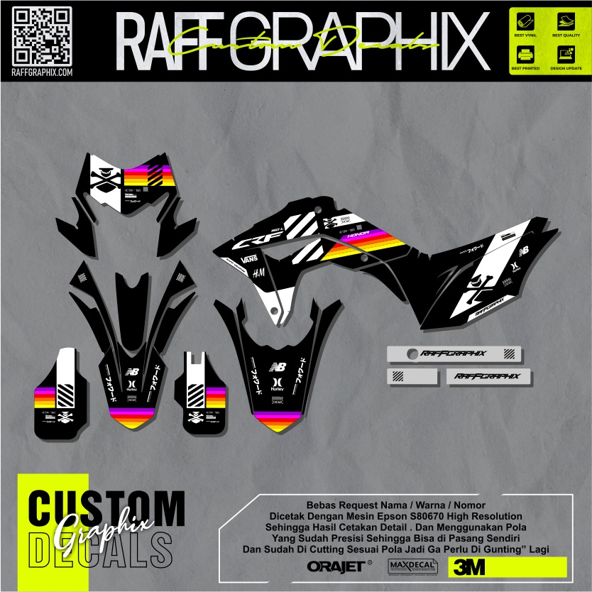 Jual Decal Atau Sticker Crf 150 Stiker Crf Full Body Minimalis Stiker