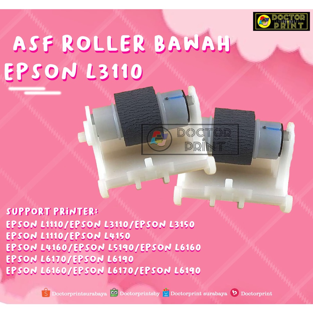 Jual ASF Roller Bawah Epson L3110 L1110 Plus Holder Shopee Indonesia