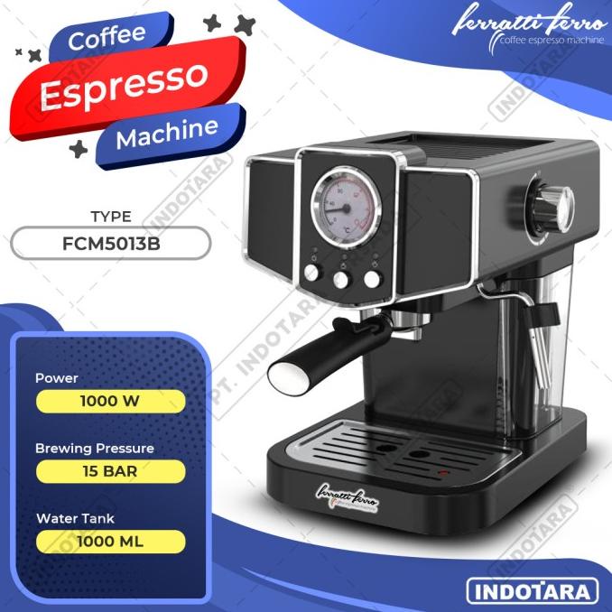 Jual Mesin Kopi Espresso Espresso Machine Ferratti Ferro FCM 5013B