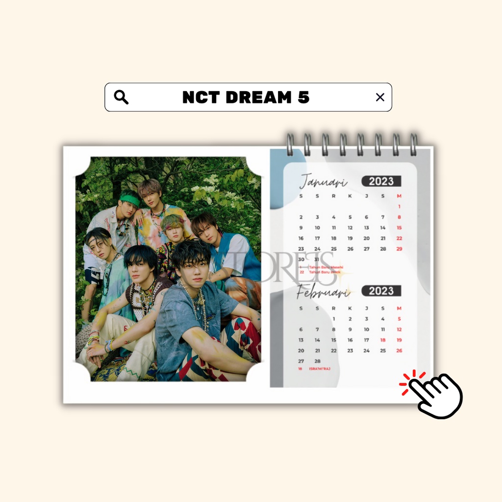 Jual Kalender Kpop Bts Exo Nct Lee Min Ho Cipung Custom Bebas