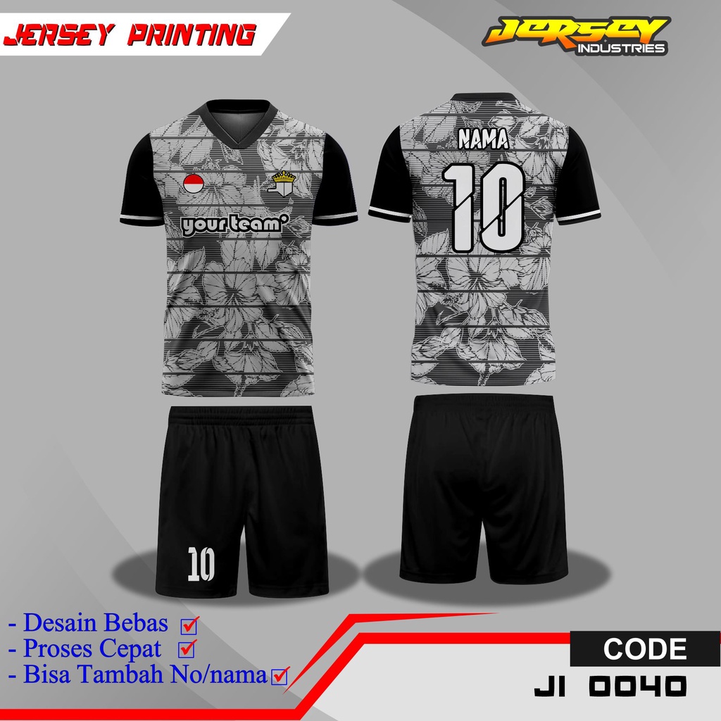 Jual Cod Jersey Olahraga Futsal Full Printing Kaos Setelan Sepak