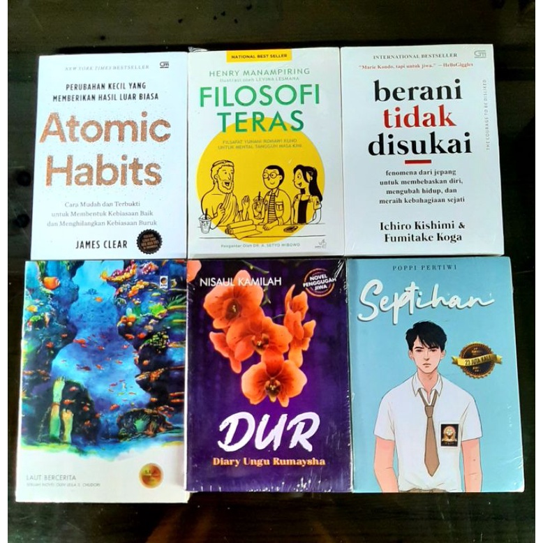 Jual Buku Novel Atomic Habits Filosofi Teras Berani Tidak Disukai