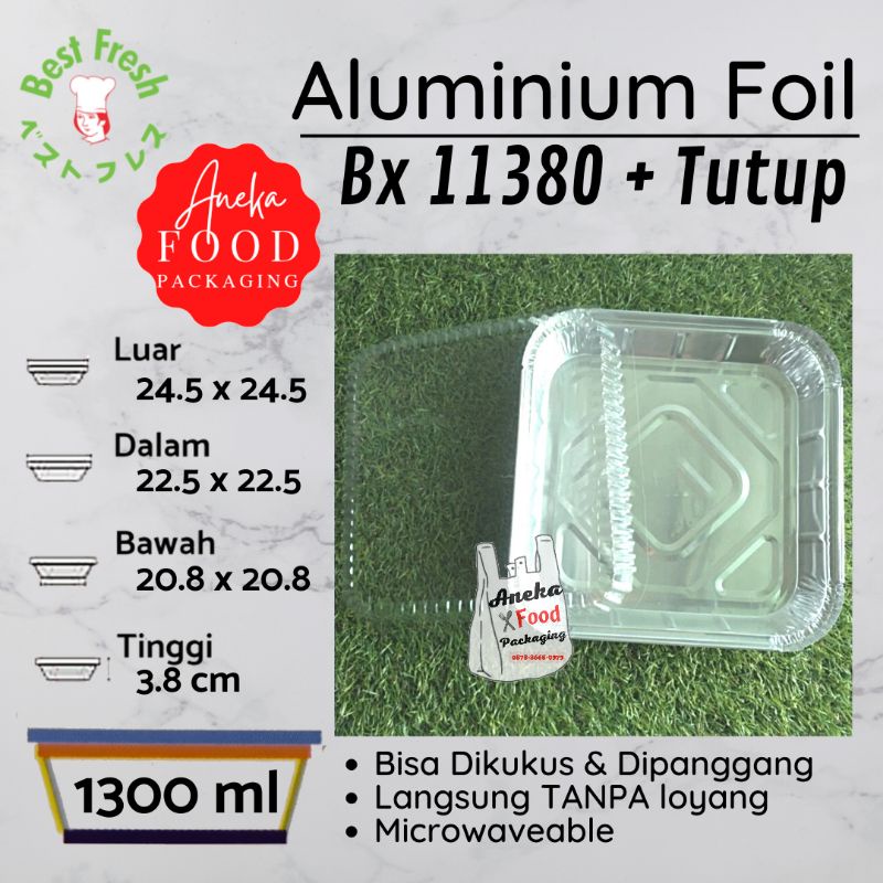 Jual Aluminium Wadah Foil Bx Best Fresh Tray Kotak X Cm