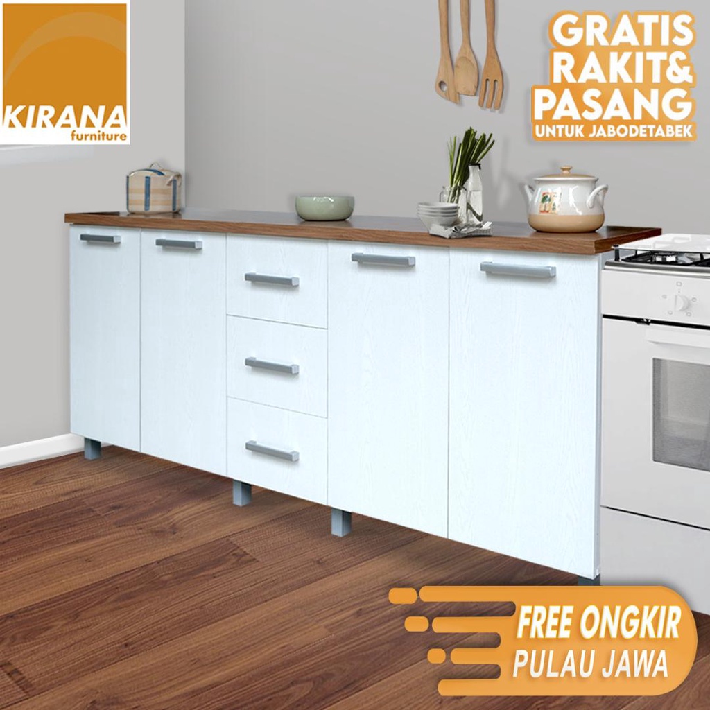 Jual Kitchen Set Bawah Minimalis Rak Dapur Kayu Dan Lemari Kantor