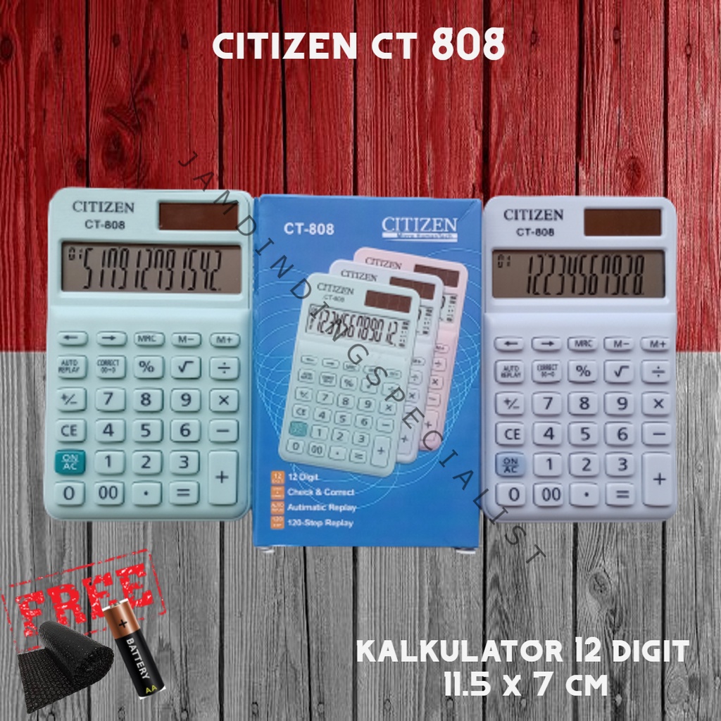 Jual Kalkulator Mesin Hitung Saku Mini Kantor Dagang Sekolah 12 Digit