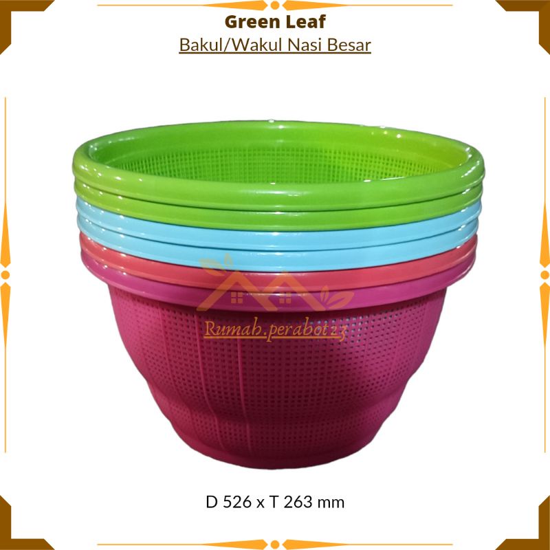 Jual GREEN LEAF LION STAR Bakul Wakul Nasi Besar Jumbo Wakul