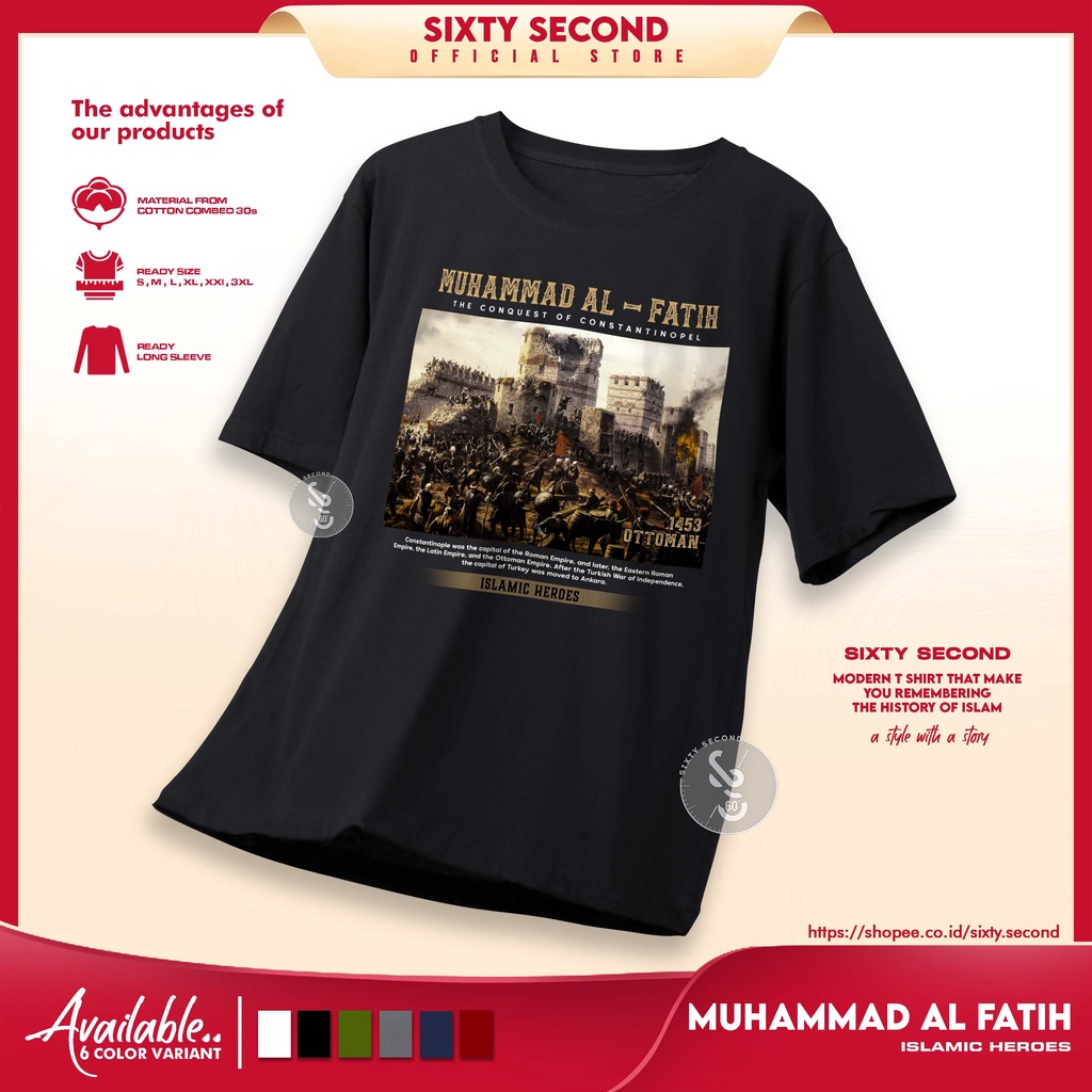 Jual Kaos Dakwah Islami Muhammad Al Fatih The Conquest Of