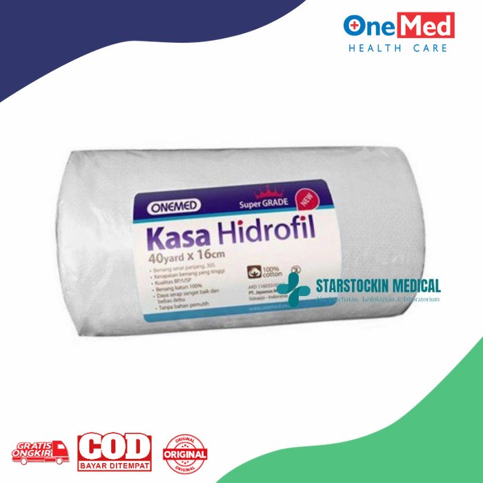 Jual Kasa Hidrofil Onemed Yard X Cm Shopee Indonesia