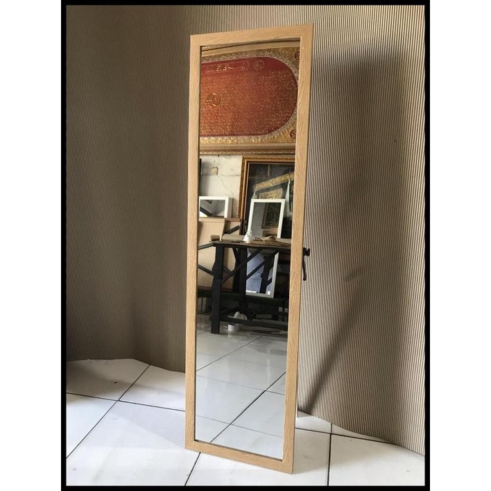 Jual Standing Mirror Cermin Berdiri Ukuran X Cm Motif Kayu Jati