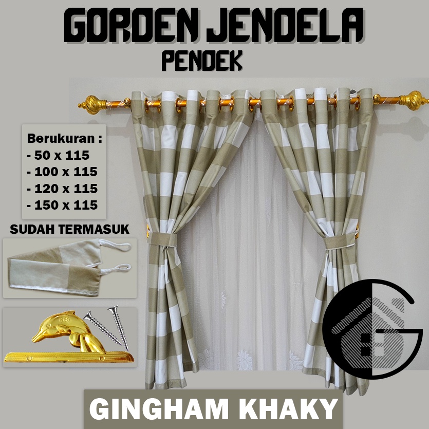 Jual Gorden Kamar Pendek Tinggi Cm Horden Ruang Tamu Gorden Jendela