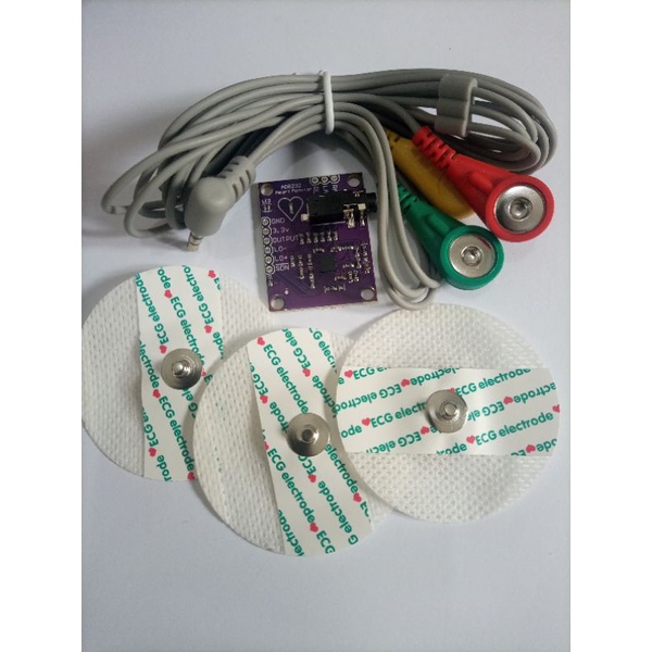 Jual Ad Sensor Pulse Heart Ecg Ekg Monitoring Jantung Modul Arduino