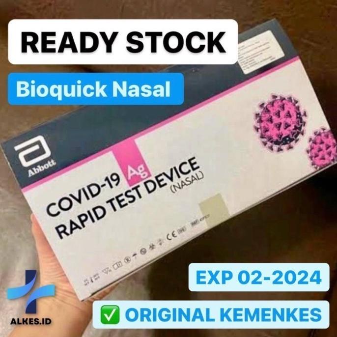 Jual Abbott Antigen Bioquick Nasal ORIGINAL Exp 2023 Harga 1pcs