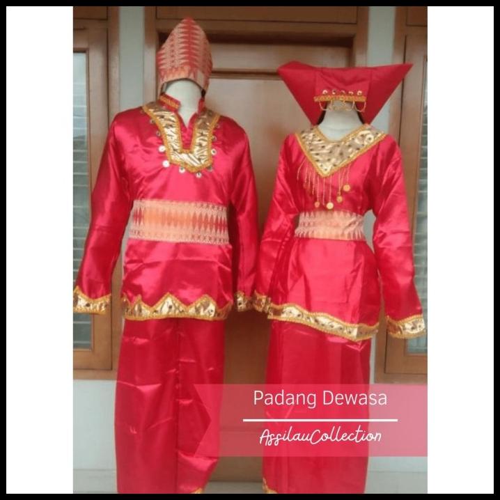 Jual Promo Baju Adat Sumatera Barat Padang Dewasa Satuan Laki Cewek