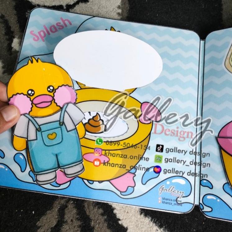 Jual Qzkode Bebek Viral Doll Quite Book Paper Duck Mainan Edukasi