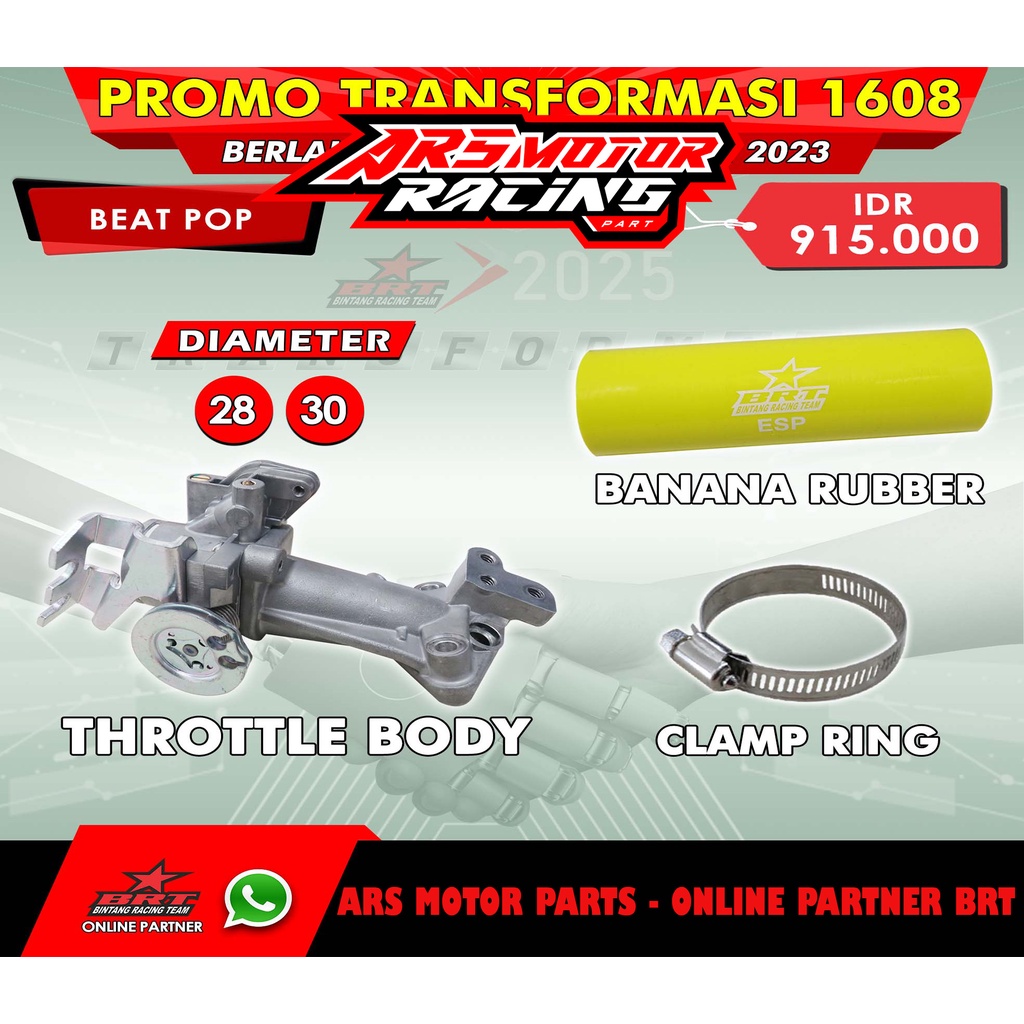 Jual Throttle Body Brt Tb Brt Beat Scoopy Fi Beat Pop Esp Street Mm