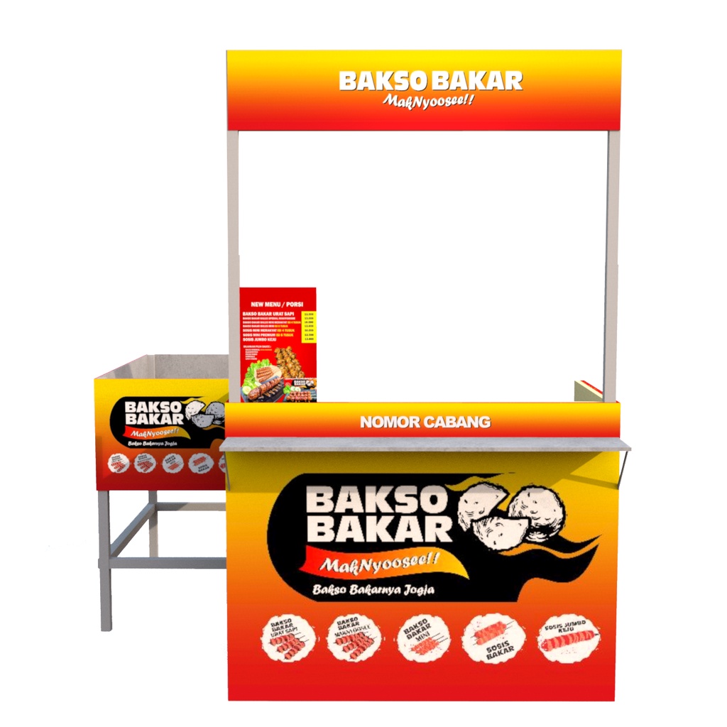 Jual Paket Usaha Bakso Sosis Bakar LENGKAP Area Pulau Jawa Paket