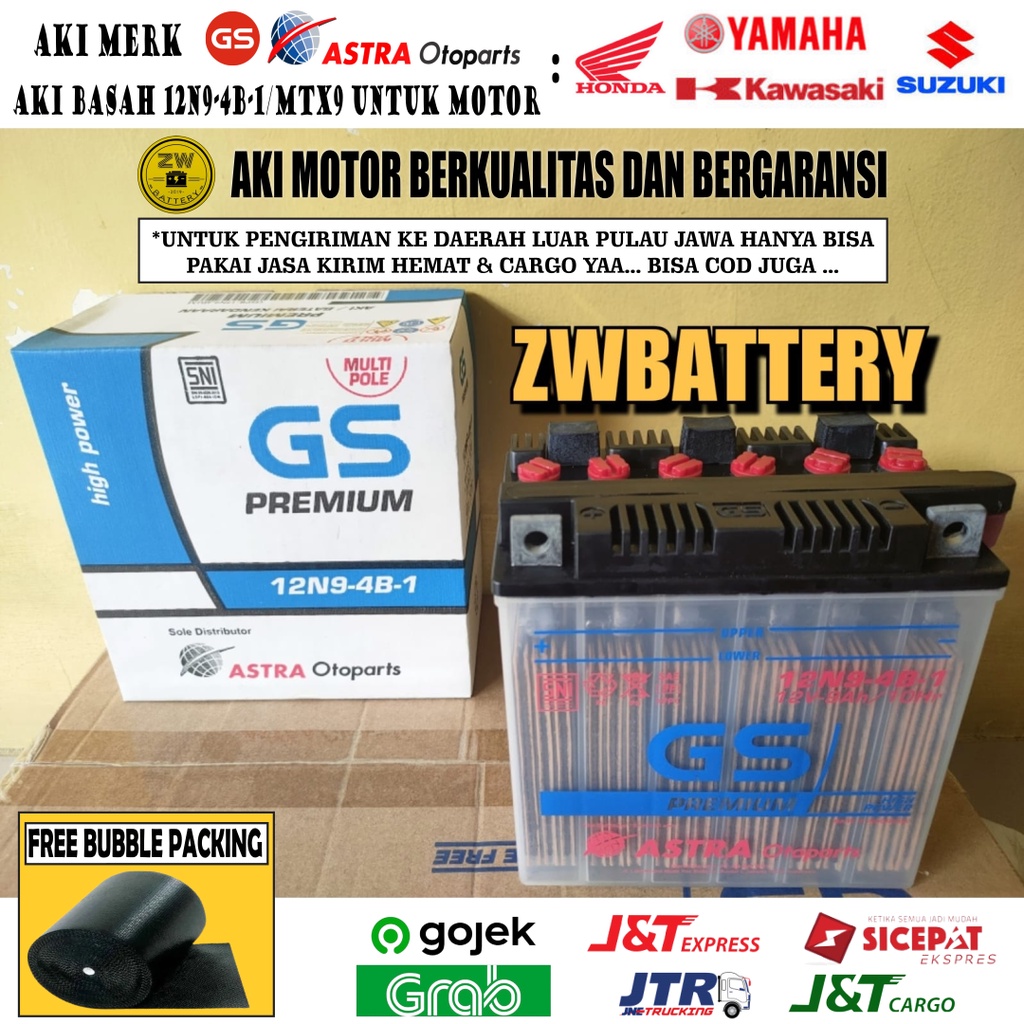 Jual Aki Motor Bajaj Pulsar Thunder N B Mtx Gs Astra Ampere