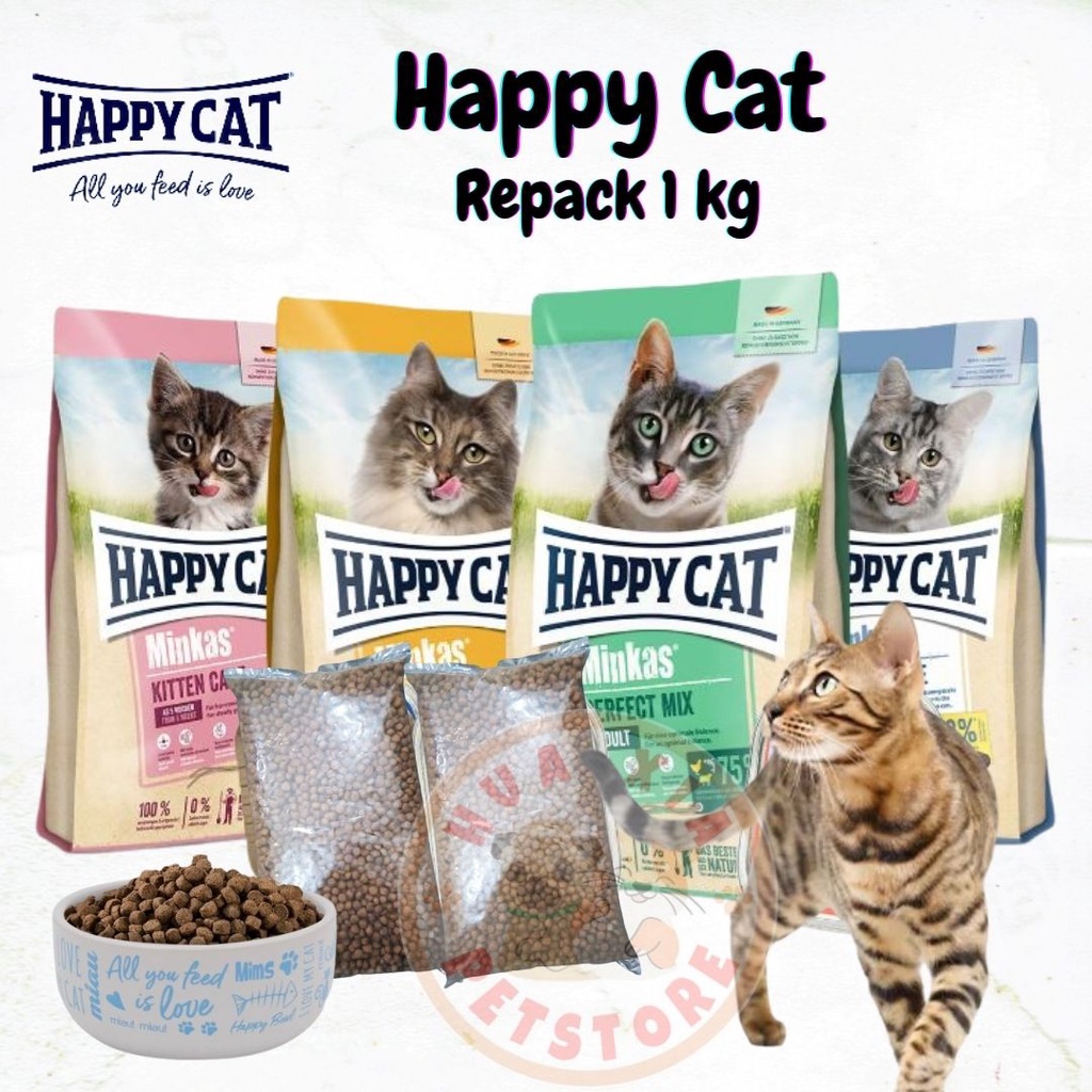 Jual Happy Cat Minkas Series Cat Food Makanan Kucing Repack Kg