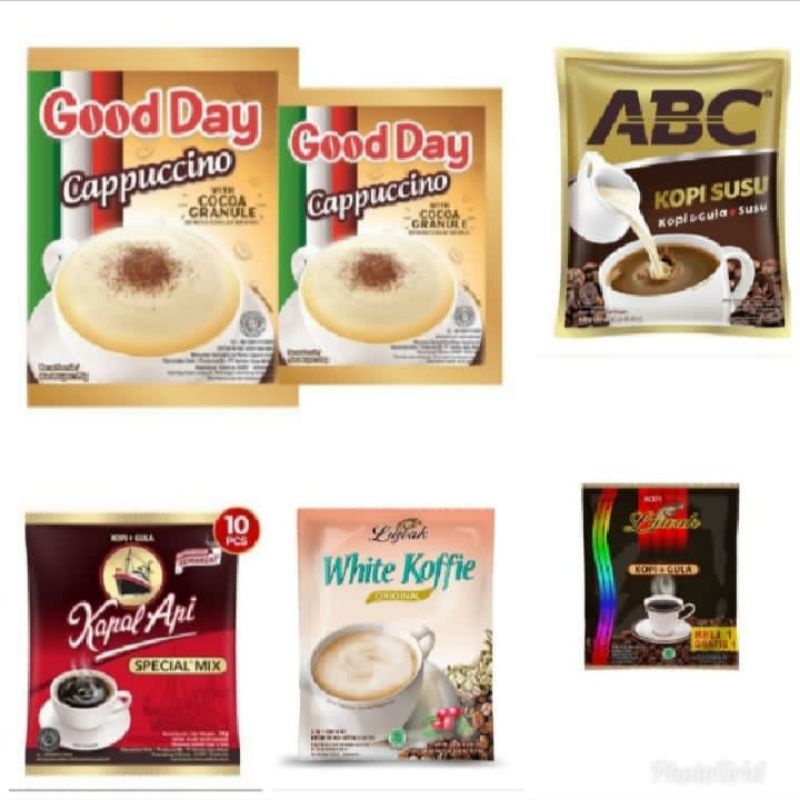 Jual Kopi Sachet Renceng Abc Susu Luwak White Coffe Good Day Cappucino