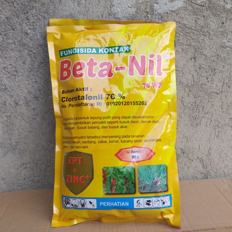 Jual Fungisida Beta Nil 76 WP 500 Gram Kloratolonil Plus Zink Dan Zpt