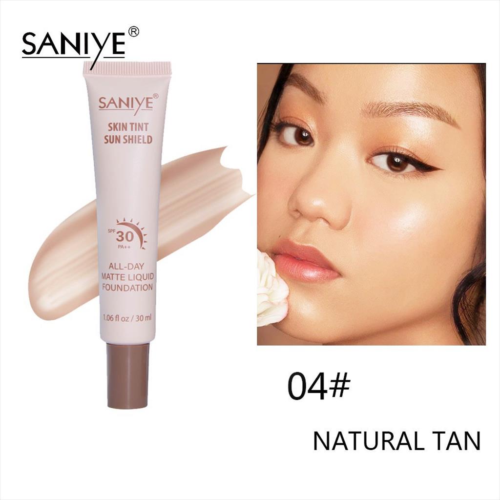 Jual SANIYE ALL DAY SKIN TINT SUN SHIELD MATTE LIQUID FOUNDATION SPF