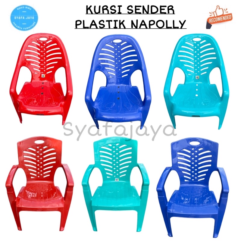 Jual NAPOLLY 809 D 909E KURSI SENDER SANTAI BANGKU PLASTIK KURSI